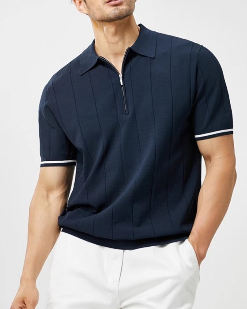Polo Signature com Acabamento Contrastante
